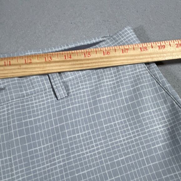 PGA Tour Men's Golf Shorts Active‎ Performance Stretch Plaid 36 Grey Inseam 10" - Picture 6 of 9